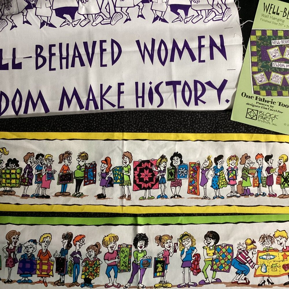 Well-Behaved Women fabric and pattern